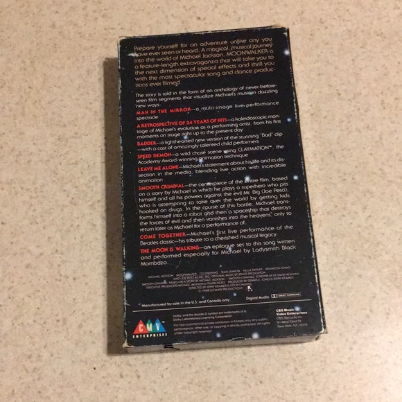 Micheal Jackson Moonwalker vhs - Picture 3 of 4
